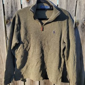 Olive Green Polo pull over
